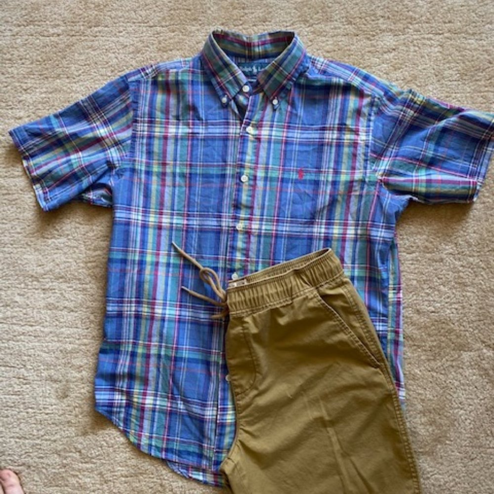 Ralph Lauren Plaid Polo SS Classic Fit